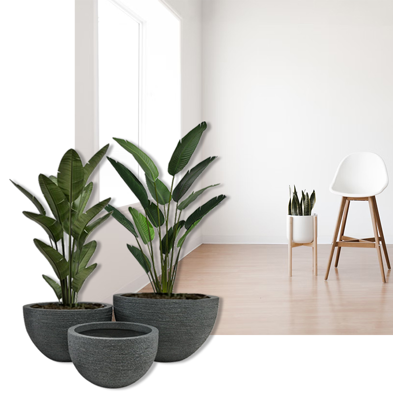 Round Planter for Outdoor Indoor Garden Patio