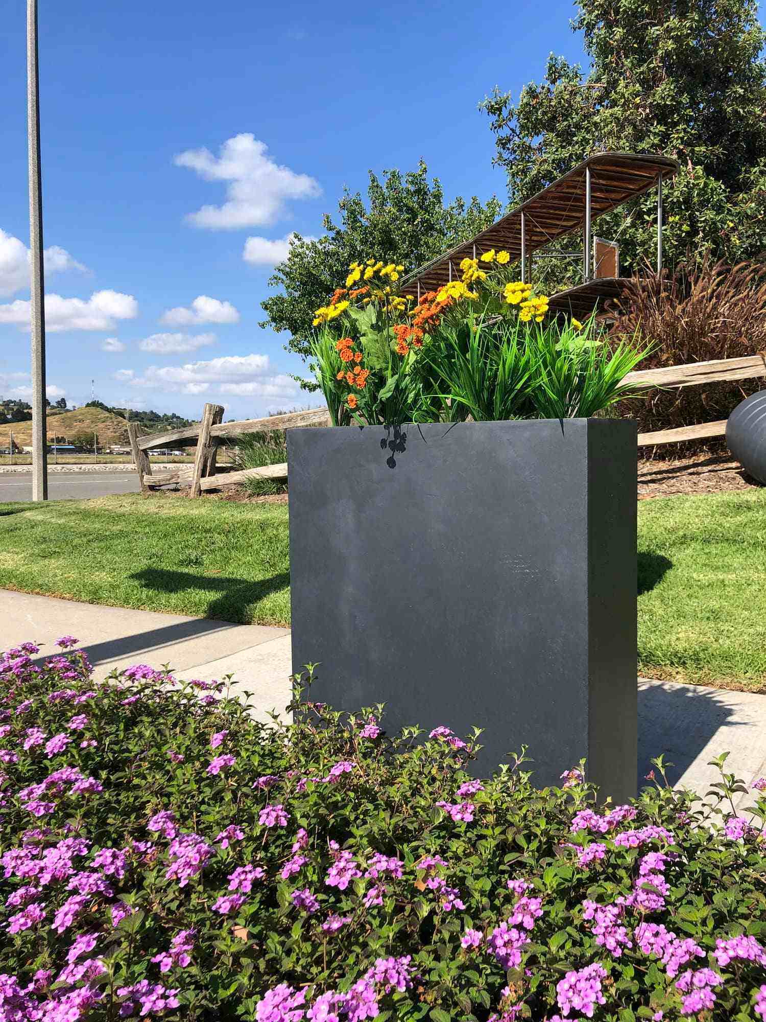 Ronglin GRC Flower Pots in Public Spaces